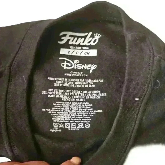 Funko Mens Black And White Disney The Haunted Mansion Title Crewneck S - Picture 5 of 7